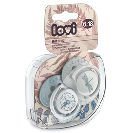 Пустышка LOVI 22/871 BOTANIC boy, 6-18 мес, 2 шт