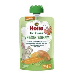 Пюре HOLLE Veggie, морковь, картофель и горошек, 6мес+, 100г