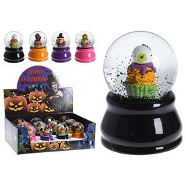 Suvenir Halloween, Sfera cu figurina, ceramica, 12x10x6cm
