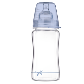 Бутылочка LOVI 74/204boy Baby Shower, стеклянная, 3 мес, 250 мл