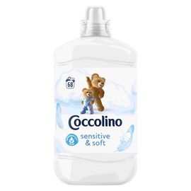 Кондиционер для белья COCCOLINO Sensitive & Soft, 1700мл, 68стирок