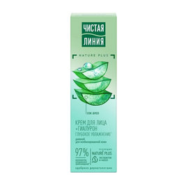 Crema de fata ЧИСТАЯ ЛИНИЯ Aloe, de zi, hidratanta, 40 ml