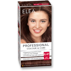Vopsea pentru par SOLVEX Elea, 6.47 - Castaniu deschis, 138 ml