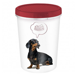 Container pentru hrana Lucky Pet 1.6 l, ciini, bordo