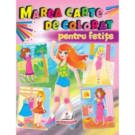 Marea carte de colorat pentru fetite
