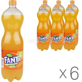 Упаковка FANTA PORTOCALE Напиток газированный, 1.25 Л, 6 шт