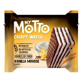 Вафли MY MOTTO Vanilla, ванильный крем, 34 г