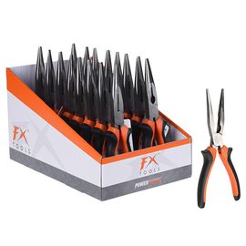 Cleste cu varf lung FX, maner cauciucat, 20 cm