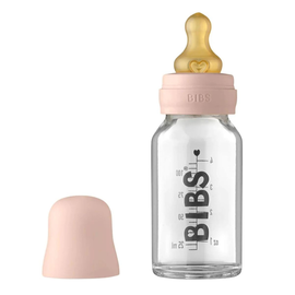 Бутылочка BIBS Dusty Lilac, стеклянная, с латексной соской, 0+ мес, 110 мл