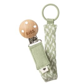 Lantisor clip BIBS sage/ivory, pentru suzeta