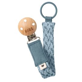 Lantisor clip BIBS Petrol/Baby Blue, pentru suzeta