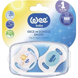 Suzeta WEEBABY Day&Night, cu husa, №1, 2 buc