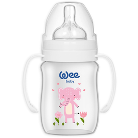 Biberon WEEBABY Safari, cu maner, 250 ml