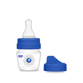 Бутылочка с соской WEEBABY, + насадка поильник, с рисунком амулет назар, 30 мл