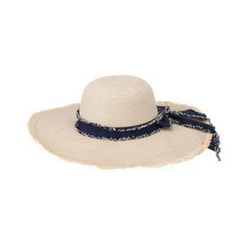 Palarie de vara, pentru femei, cu panglica, D 40 cm