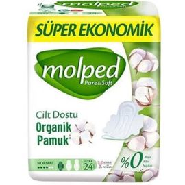 Прокладки критические MOLPED Pure&Soft normal, 24шт