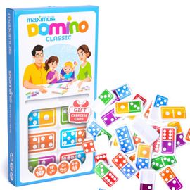 Joc de masa MAXIMUS Domino clasic, 28 dominouri