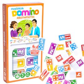Joc de masa MAXIMUS Domino matematic, 28 dominouri