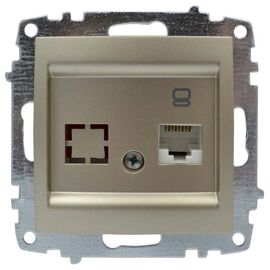 Розетка интернет EL-BI ZENA 609-011400-247 внутренняя, титан, 1/12/120