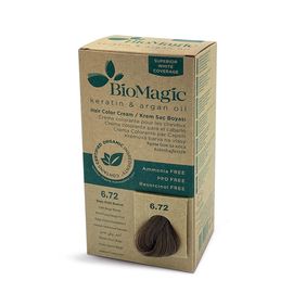 Крем-краска для волос BIOMAGIC 6/72 DARK BEIGE BLONDE