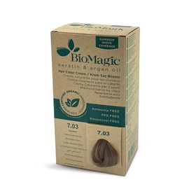 Крем-краска для волос BIOMAGIC 7/03 NATURAL GOLDEN BLONDE
