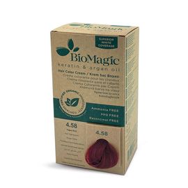 Крем-краска для волос BIOMAGIC 4/58 RED VIOLET AUBURN