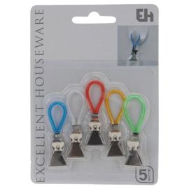 Clame EH pentru prosoape, metal, 5 buc