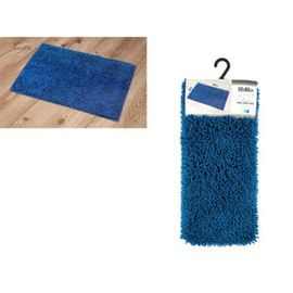 Коврик для ванной комнаты Tendance, синий, микрофибра, 50x80cм