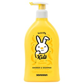 Gel de dus & Sampon SANOSAN KIDS Banana, 400 ml