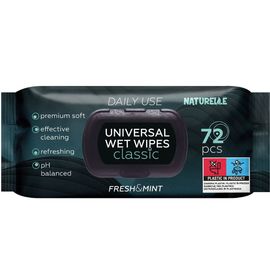Servetele umede NATURELLE Classic, negru, 72buc