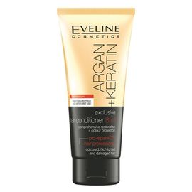 Бальзам для волос EVELINE Argan+Keratin, 8в1, для окрашенных и поврежденных волос, 200 мл