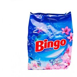 Сухой стиральный порошок BINGO Manual Floral Splash, универсальный, ручная стирка, 500 гр
