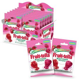 Мармелад Fruit-tella фруктовое пюре со вкусом Клубники и Малины, 36 г