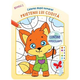 Colorez dupa numere. Prietenii lui Codita