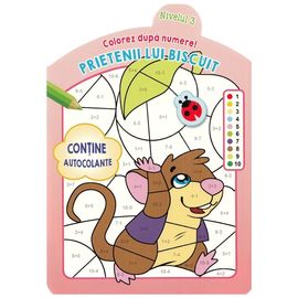 Colorez dupa numere. Prietenii lui Biscuit