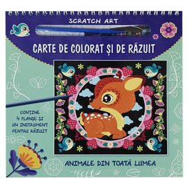 Carte de colorat si de razuit. Animale din toata lumea