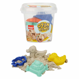 Caldarusa cu nisip kinetic CRAFY FUN SAND, 3 forme incluse, 350 g