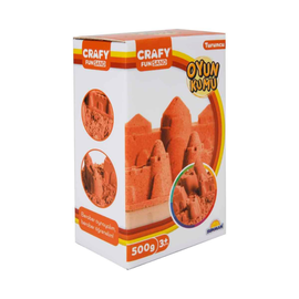 Nisip kinetic CRAFY FUN SAND, orange, 500 g