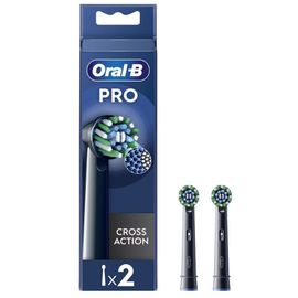 Rezerva perie electrica ORAL B CROSS ACTION BLACK, 2 buc
