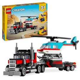 Грузовик-платформа с вертолетом 3 в 1 LEGO Creator