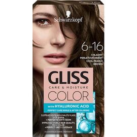 Vopsea de par GLISS COLOR 6-16, Saten Perlat-Rece