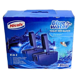 Освежитель для туалета NICOLS WC Blue Water, 2 x 40 г