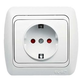 Розетка EL-BI TUNA 502-010200-243, белый, 1/10/60