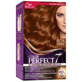 Vopsea de par COLOR PERFECT Blond Inchis Chihlimbar 6/74, 135 ml