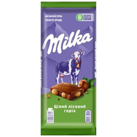 Шоколад молочный Milka с фундуком, 90 г