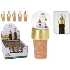 Пробка для бутылки Шар со снегом, 8.5 см