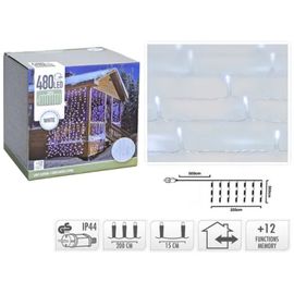 Огни новогодние "Водопад" 480LED белый, 2.25 м х 3 м, 12 режимов