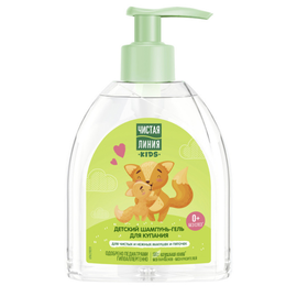 Sampon-gel pentru copii ЧИСТАЯ ЛИНИЯ, Cu musetel, 520 ml