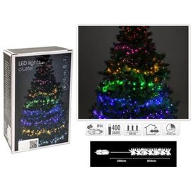 Огни новогодние "Густые" 400 LED разноцветные, 8 м, 8 режимов + таймер
