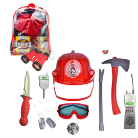 Set de pompier ESSA TOYS, cu accesorii